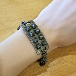 Spikes and Chains Bracelet